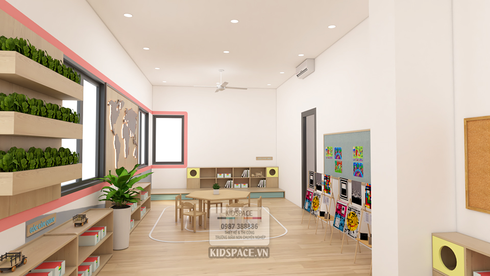 thiết kế mầm non montessori